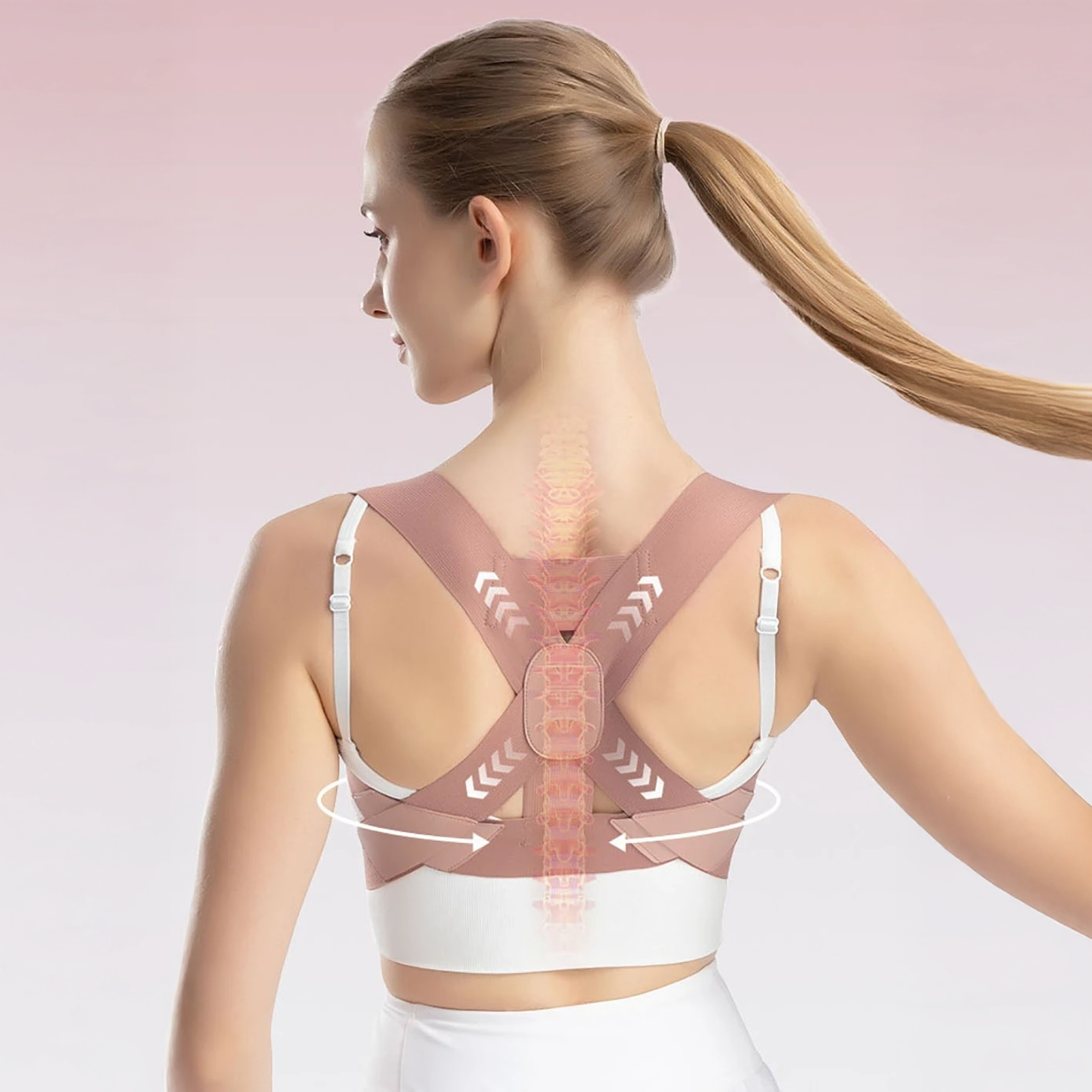 Correcteur de posture pour cyphose et maintien des épaules