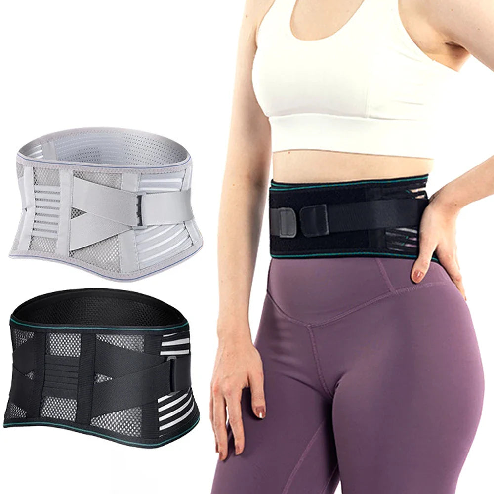 Ceinture dorsale lombaire réglable avec maintien renforcé
