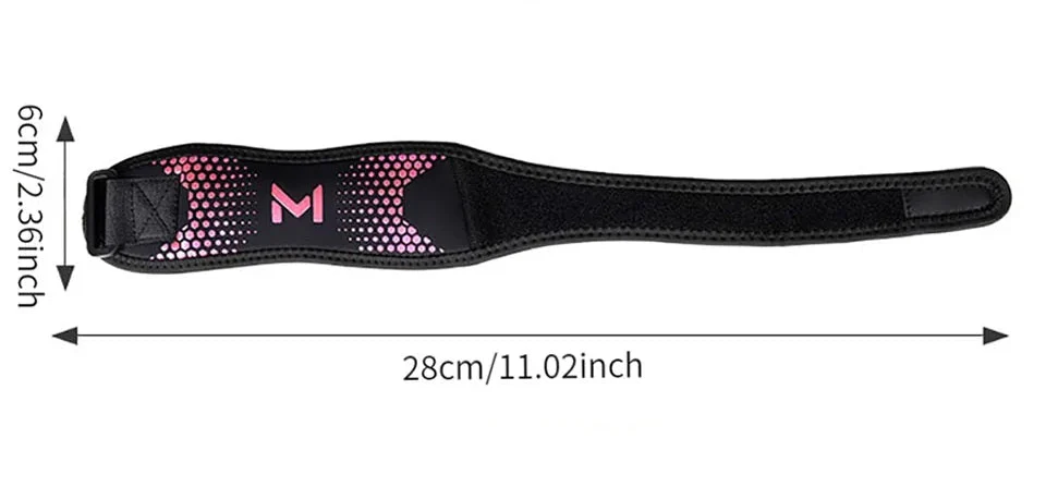 Strap genou réglable de maintien rotulien à gel silicone