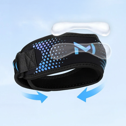 Strap genou réglable de maintien rotulien à gel silicone