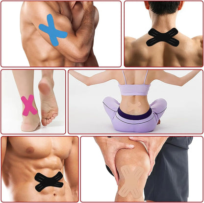 Taping genou arthrose kinésiologique adhésif pour soutien articulaire