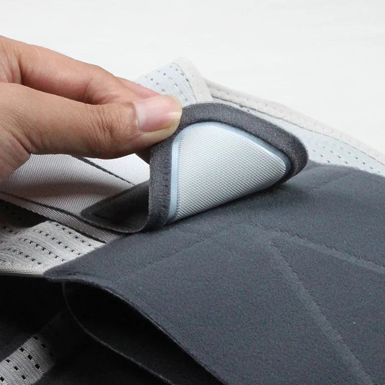 Ceinture dorsale lombaire réglable avec coussin de maintien ergonomique