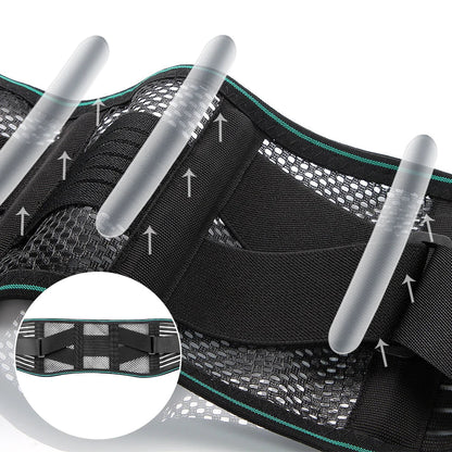 Ceinture dorsale lombaire réglable avec maintien renforcé