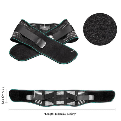 Ceinture dorsale lombaire réglable avec maintien renforcé