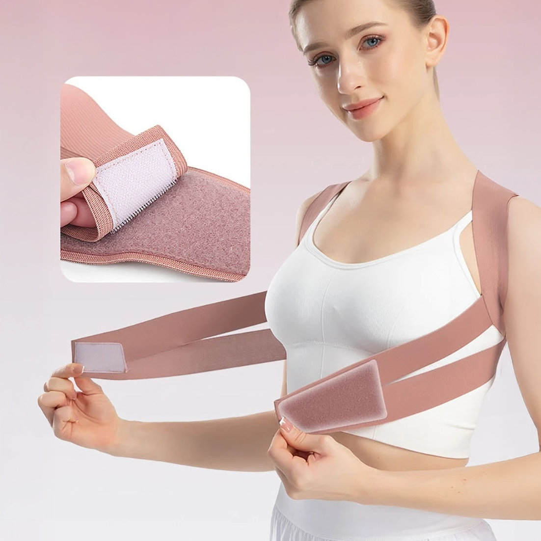 Correcteur de posture pour cyphose et maintien des épaules