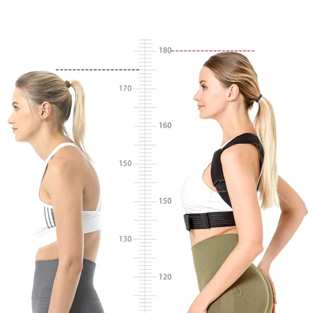 Correcteur de posture réglable à armature métallique