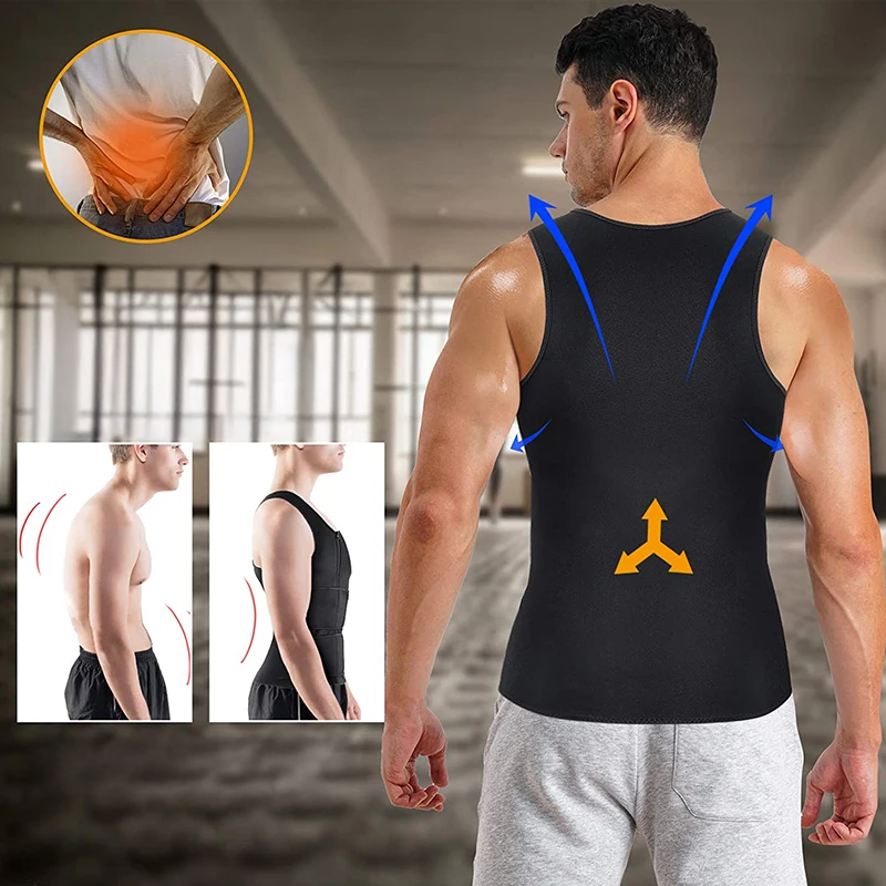 Corset correcteur de posture et de sudation pour homme