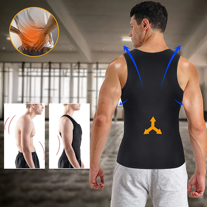 Corset correcteur de posture et de sudation pour homme