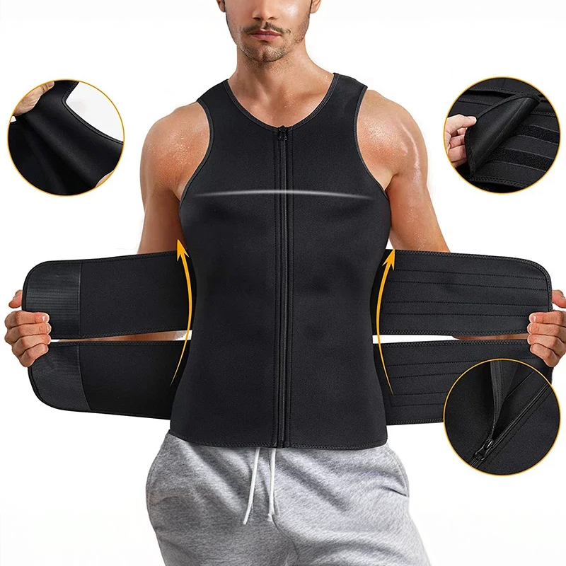Corset correcteur de posture et de sudation pour homme