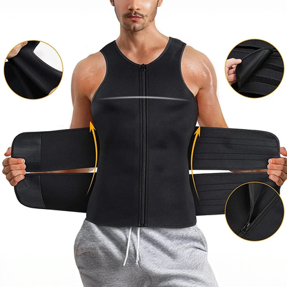 Corset correcteur de posture et de sudation pour homme