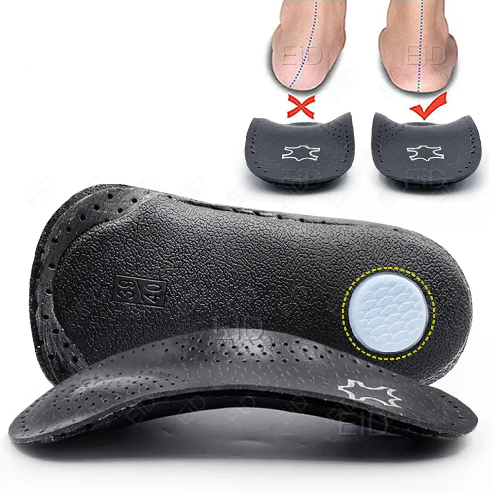 Semelle orthopédique cuir avec soutien voûte plantaire