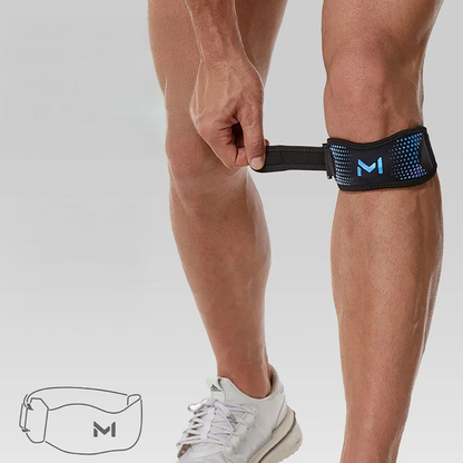 Strap genou réglable de maintien rotulien à gel silicone
