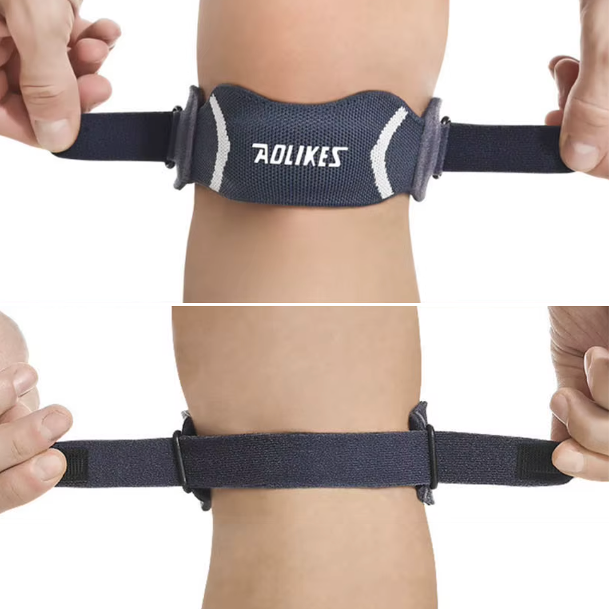 Strap genou rotulien réglable à coussinet