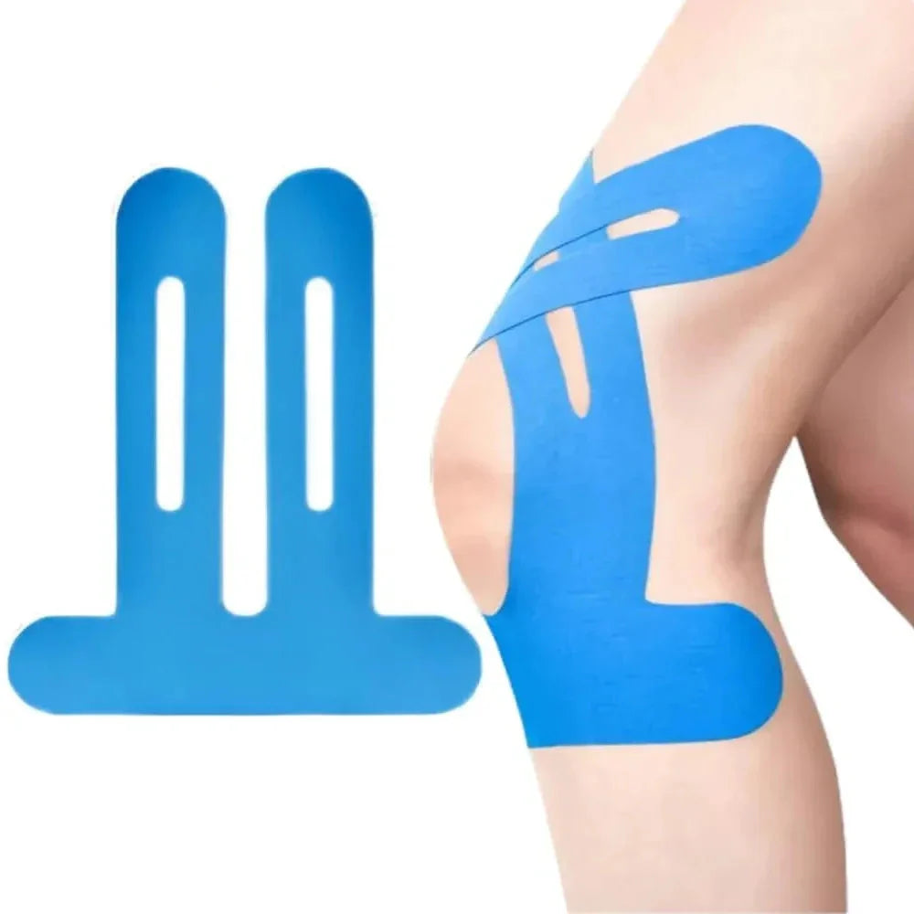 Taping genou arthrose bandes de kinésiologie prédécoupées