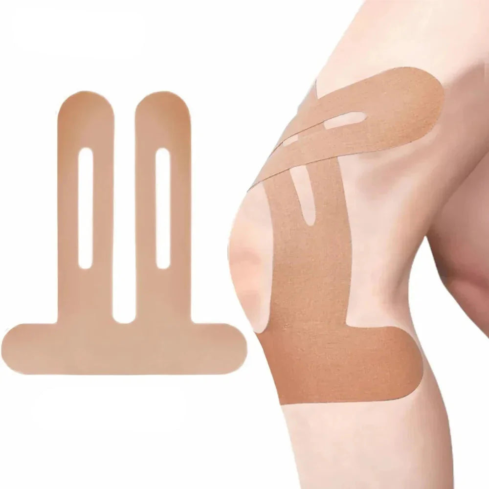 Taping genou arthrose bandes de kinésiologie prédécoupées