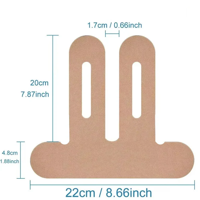 Taping genou arthrose bandes de kinésiologie prédécoupées