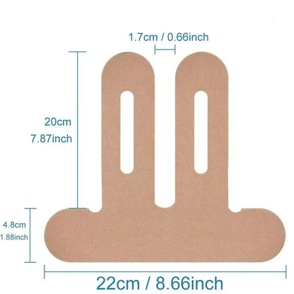 Taping genou arthrose bandes de kinésiologie prédécoupées