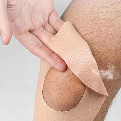 Taping genou arthrose kinésiologique pour soutien de la rotule