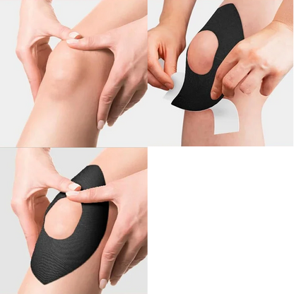 Taping genou arthrose kinésiologique pour soutien de la rotule