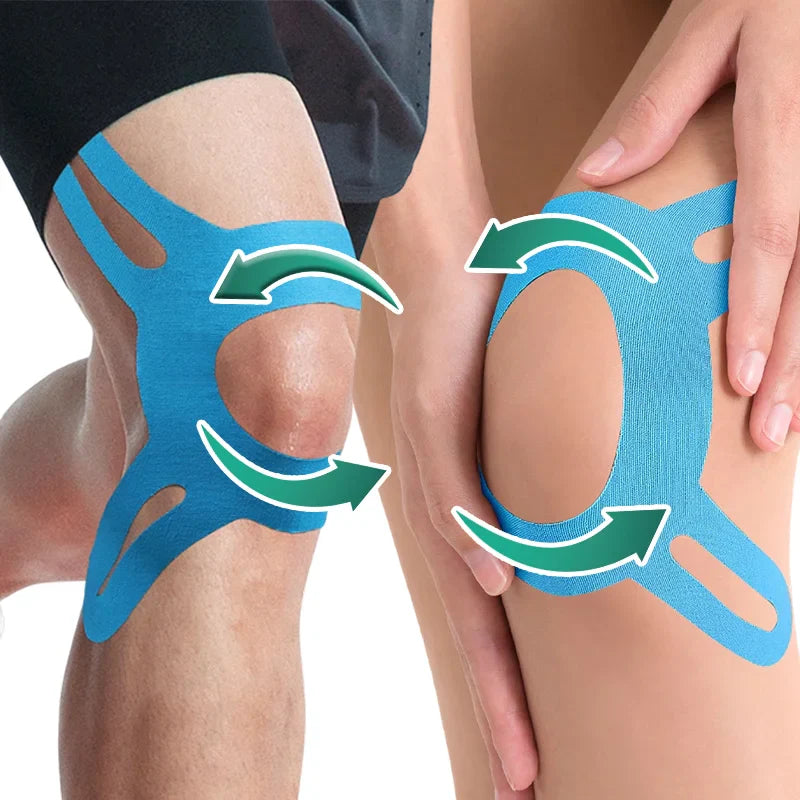 Taping genou arthrose pour maintien articulaire